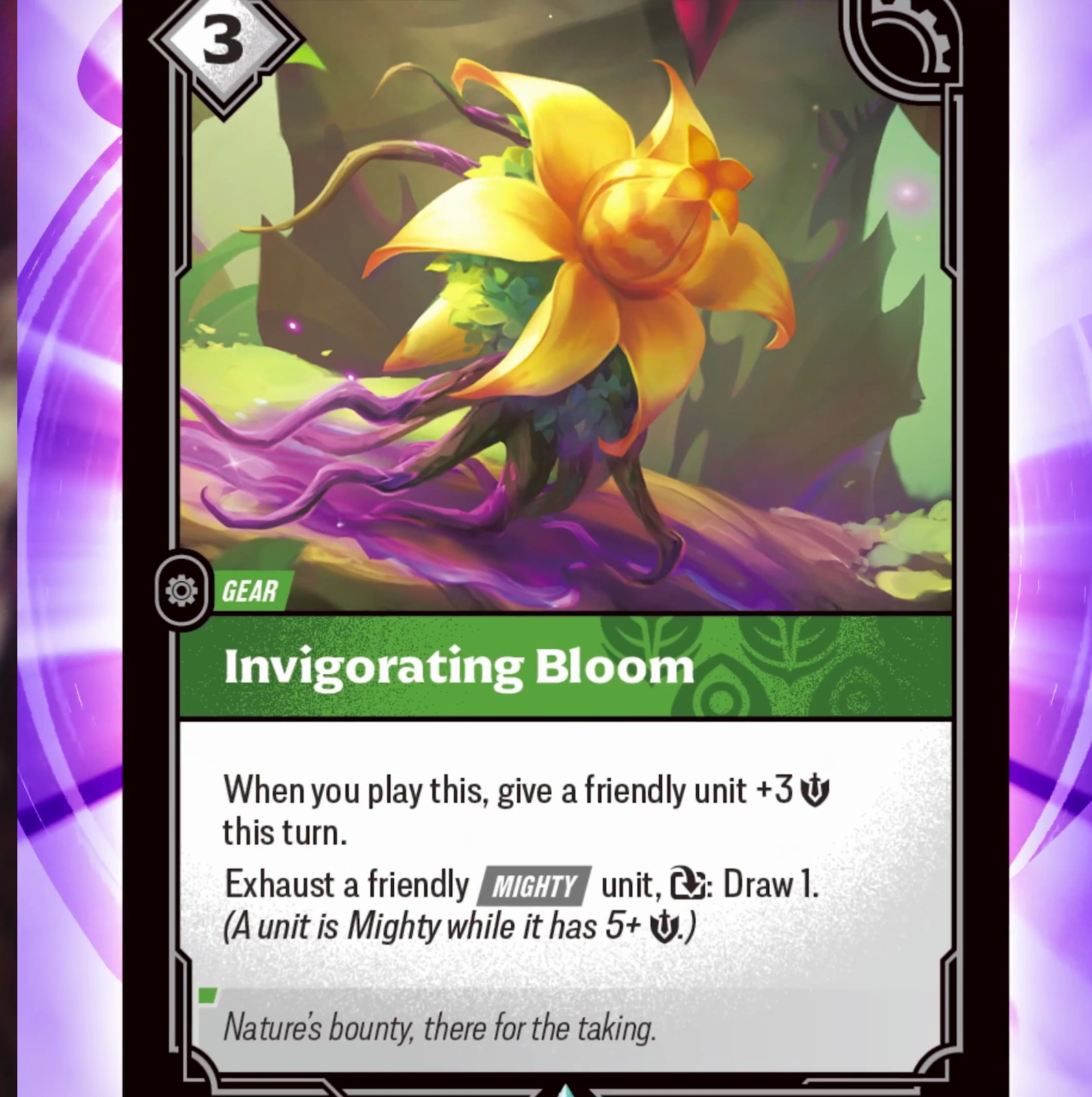 Invigorating Bloom, a Calm gear.