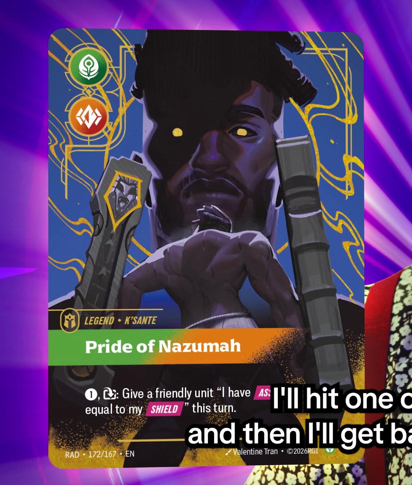 Pride of Nazumah, K'Sante's Legend, numbered 172/167.