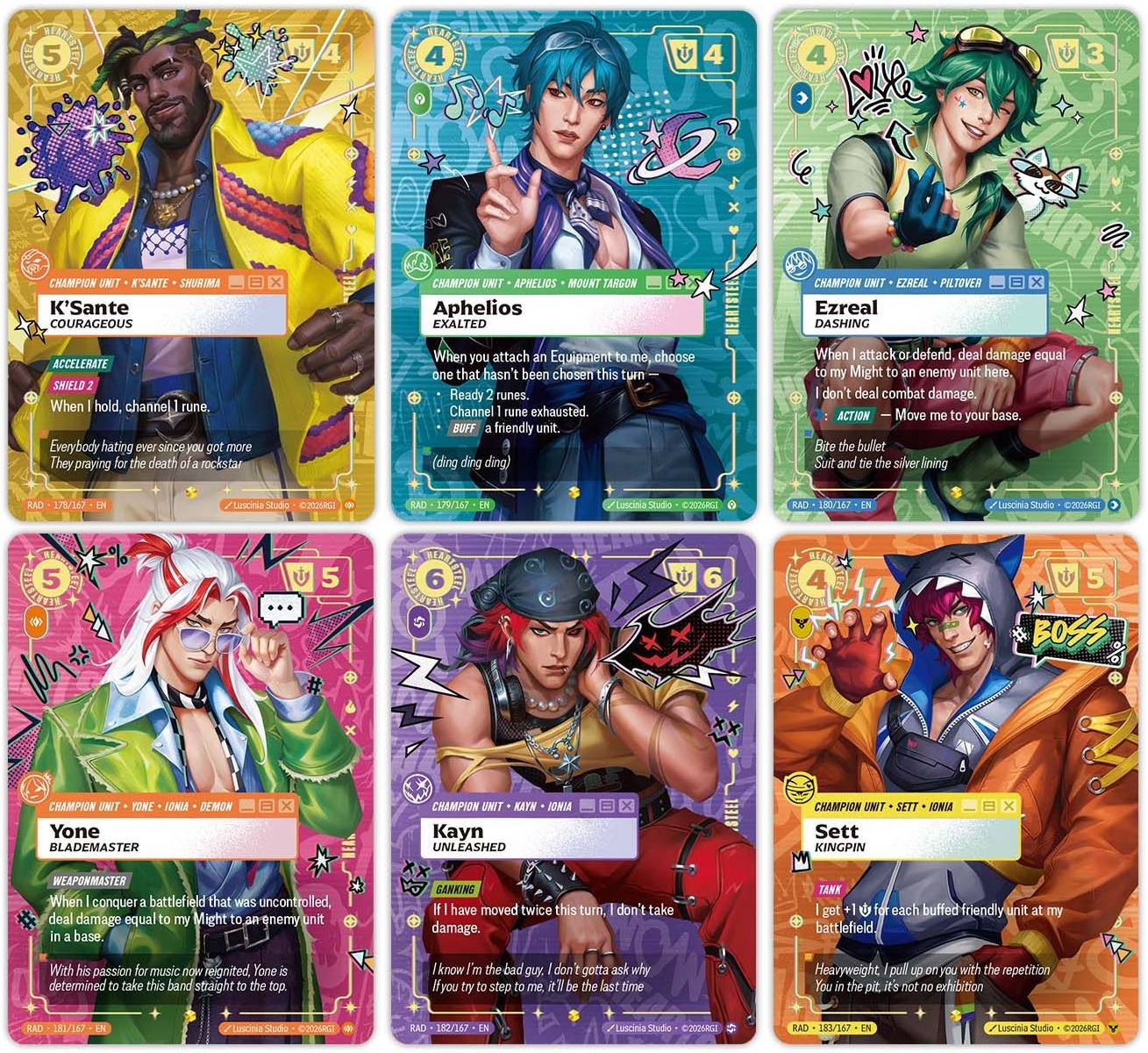 HEARTSTEEL overnumbered cards.
