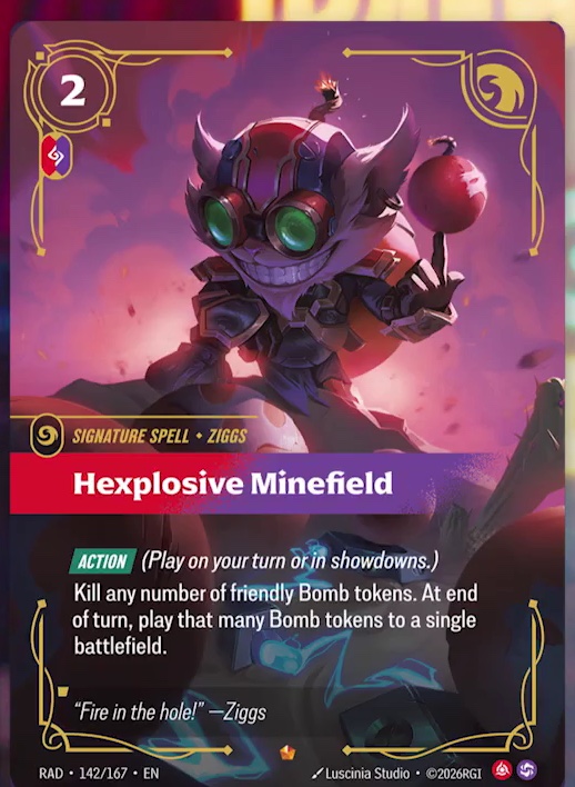 Hexplosive Minefield, Ziggs's Signature Spell.