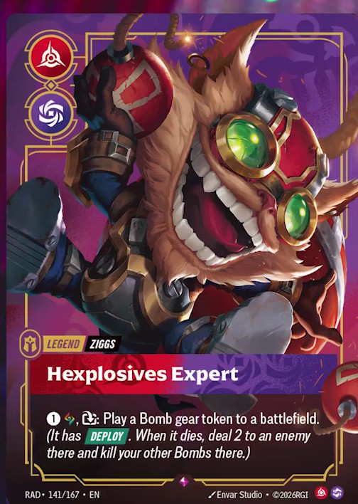 Hexplosives Expert, Ziggs's Legend.