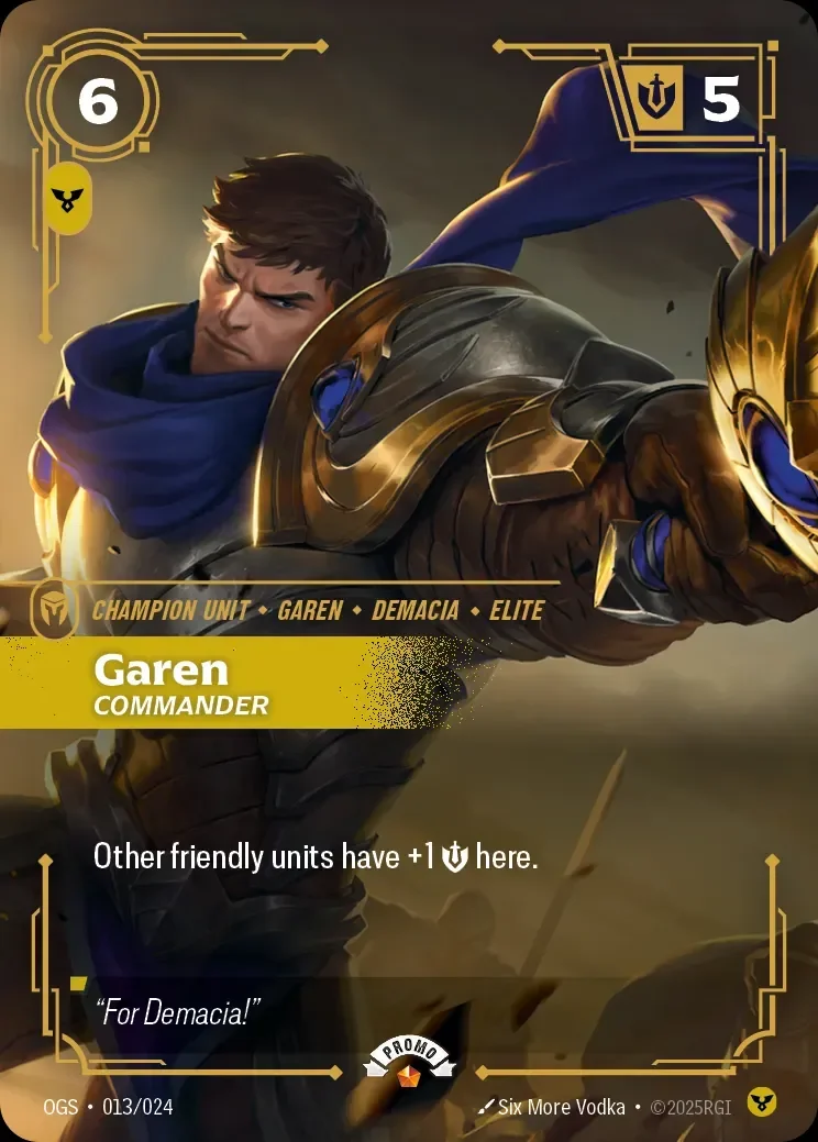 Garen, Commander · Promo · OP-013/024