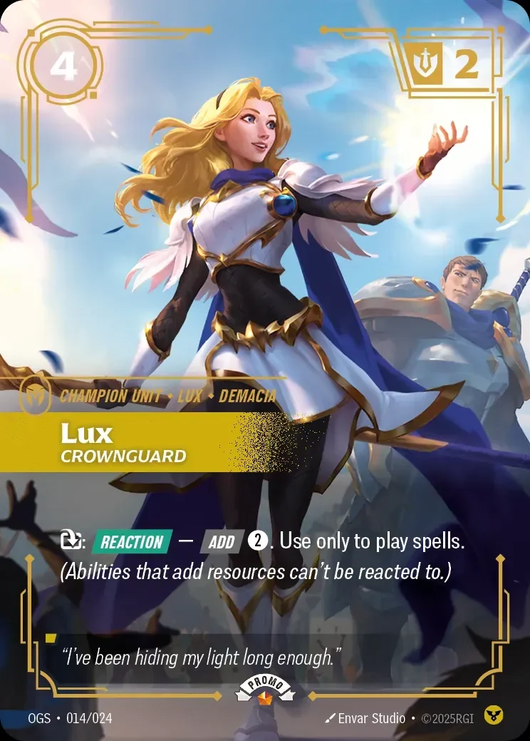 Lux, Crownguard · Promo · OP-014/024