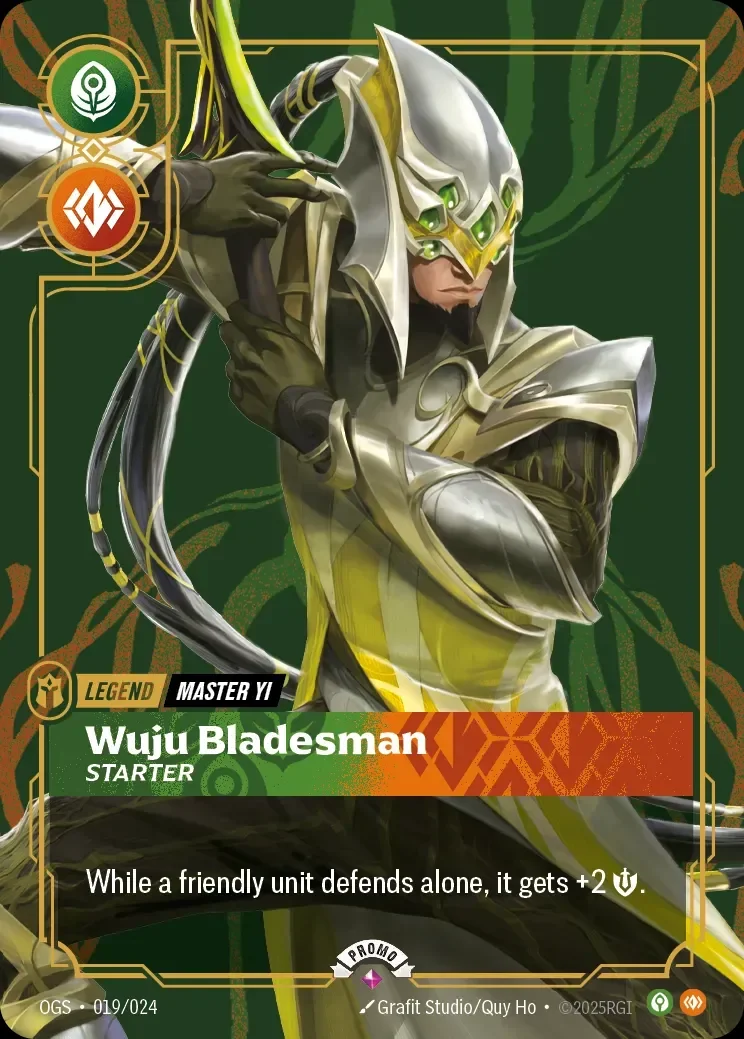 Master Yi, Wuju Bladesman · Promo · OP-019/024
