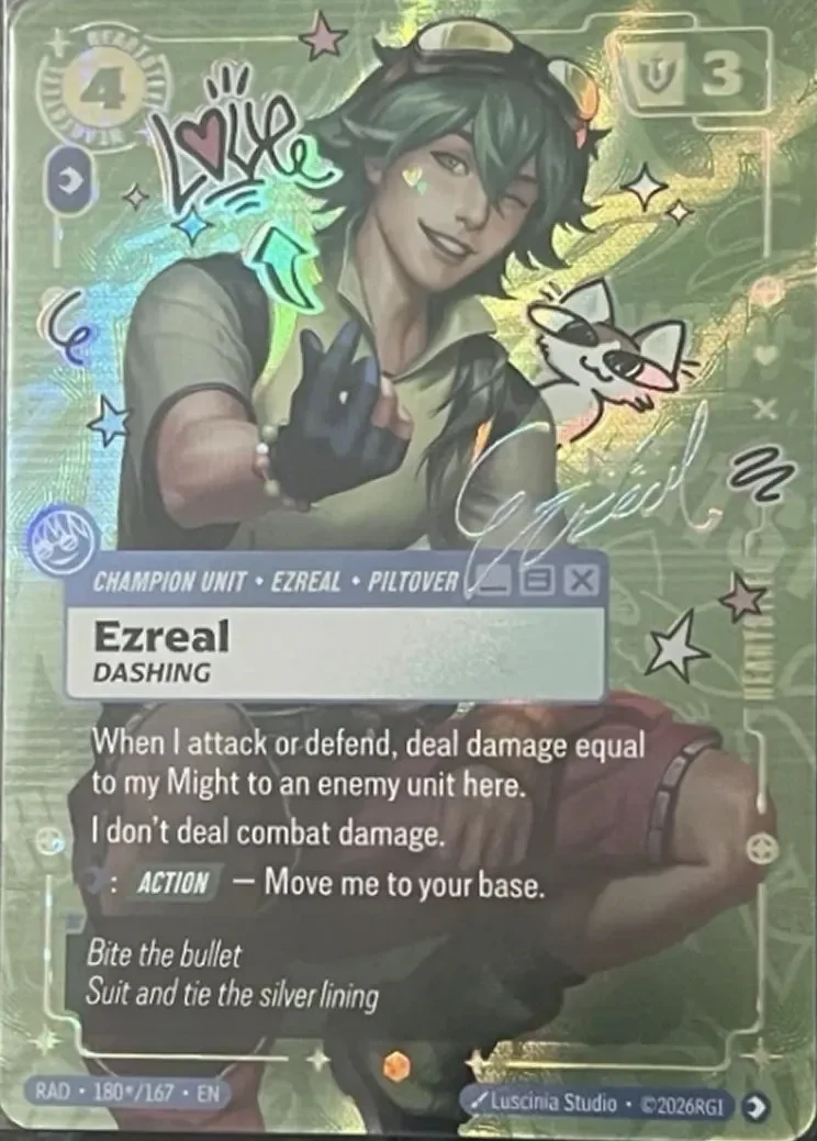 Ezreal, Dashing · RAD-180*/167