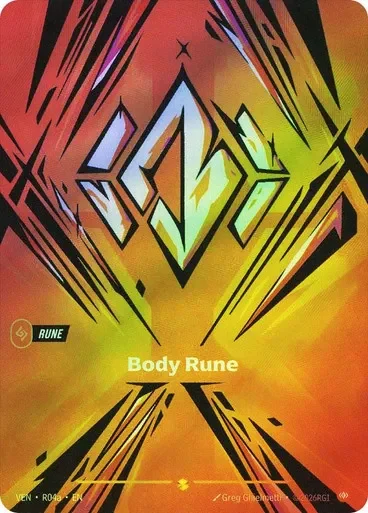 Body Rune · VEN-R04a