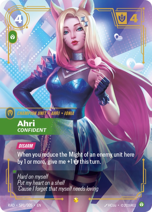 Ahri, Confident, RAD SP1/005