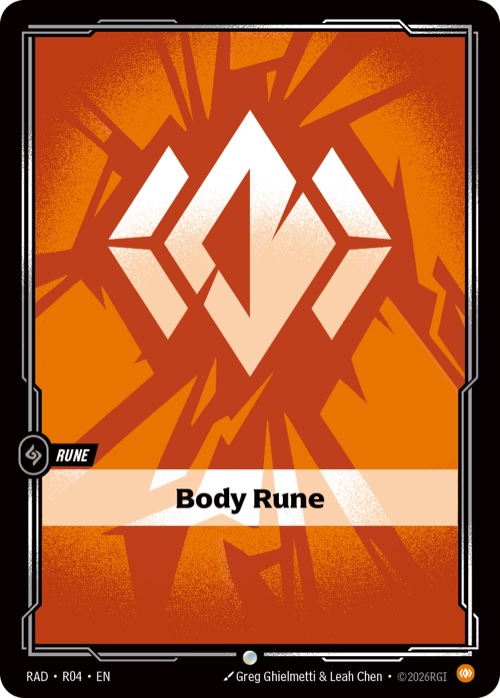 Body Rune, RAD R04