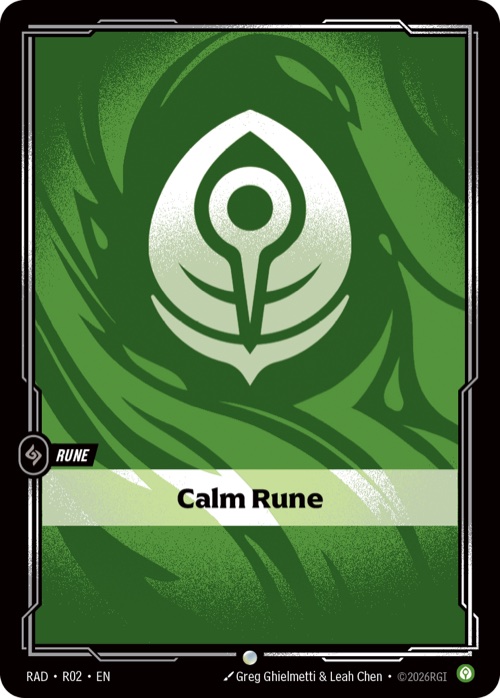 Calm Rune, RAD R02