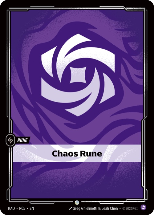 Chaos Rune, RAD R05
