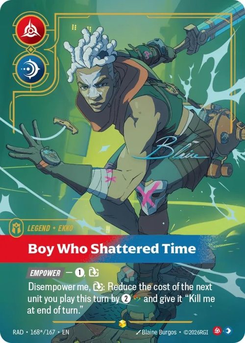 Ekko, Boy Who Shattered Time, RAD 168*/167