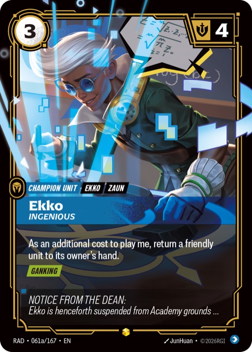 Ekko, Ingenious, RAD 061a/167