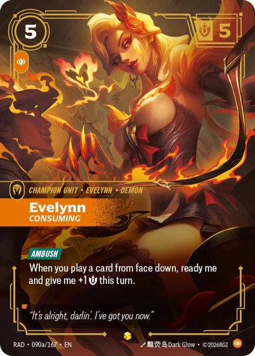 Evelynn, Consuming, RAD 090a/167