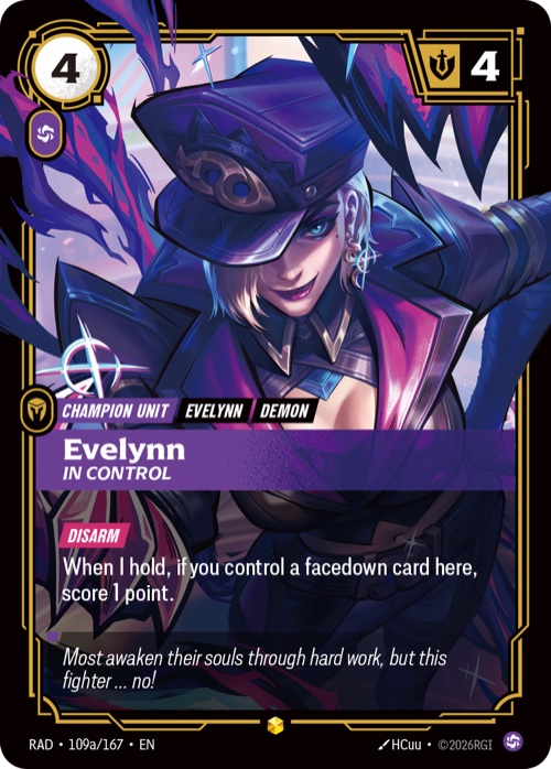 Evelynn, In Control, RAD 109a/167