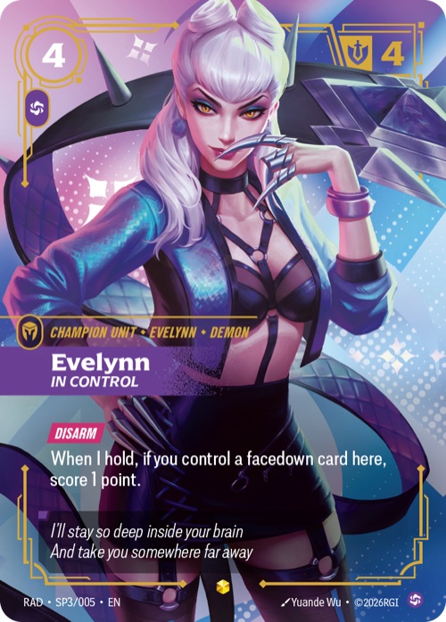 Evelynn, In Control, RAD SP3/005