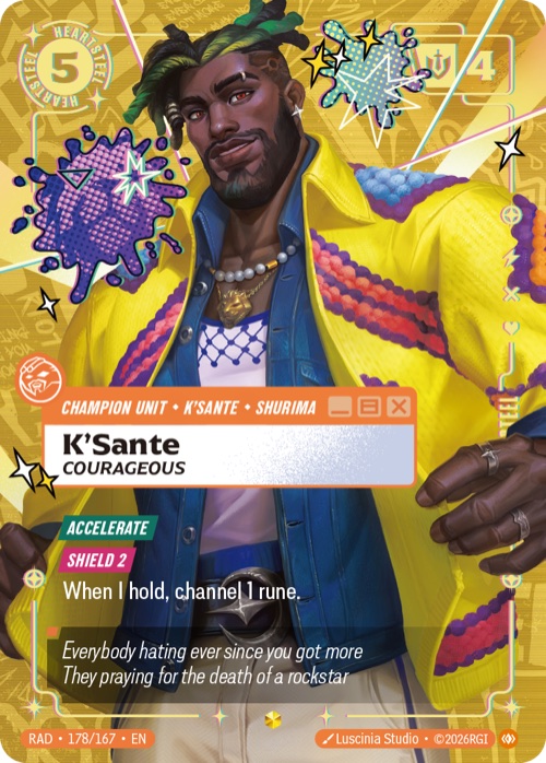 K'Sante, Courageous, RAD 178/167