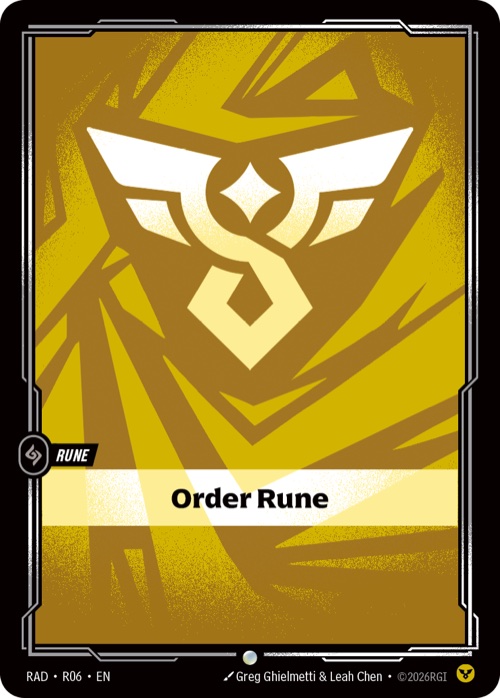 Order Rune, RAD R06
