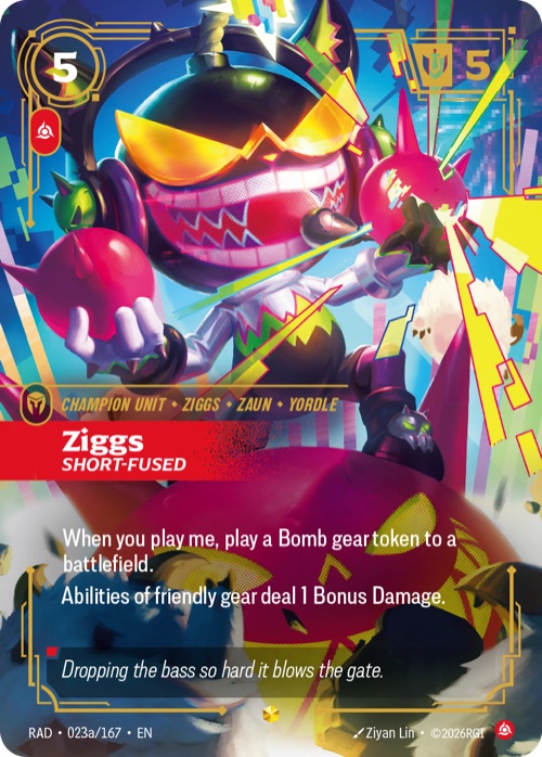 Ziggs, Short-Fused, RAD 023a/167